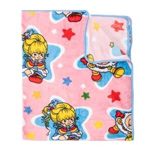 Rainbow StarBrite and Twink Pink Plush Throw Blanket
